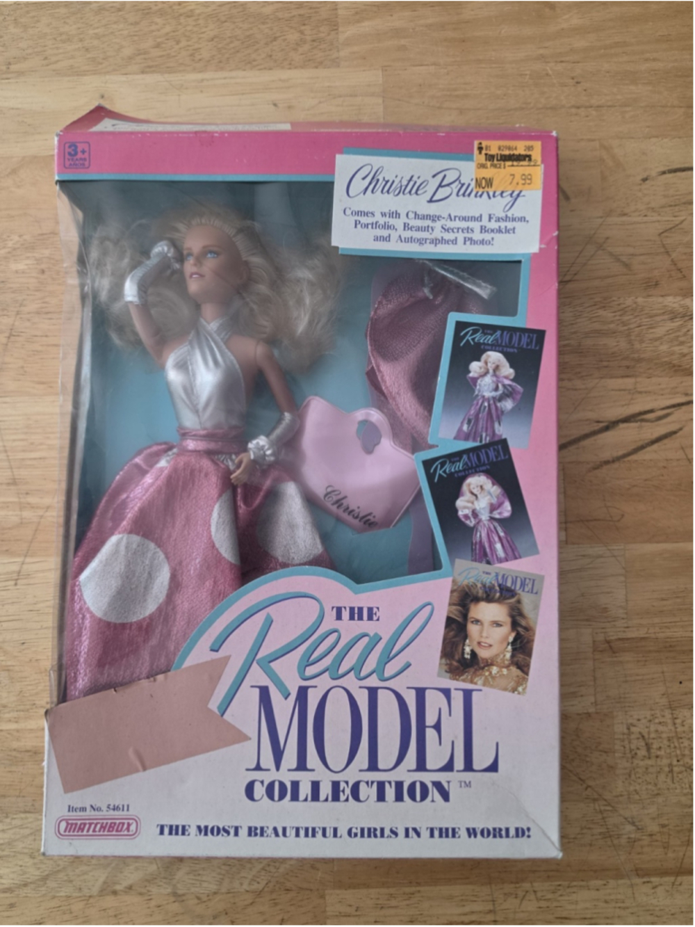1989 Matchbox The Real Model Collection Christie Brinkley Doll New - NRFB